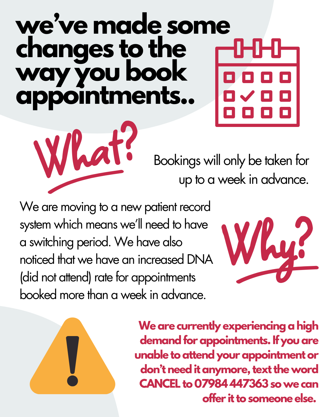 Changes to Bookings (2)